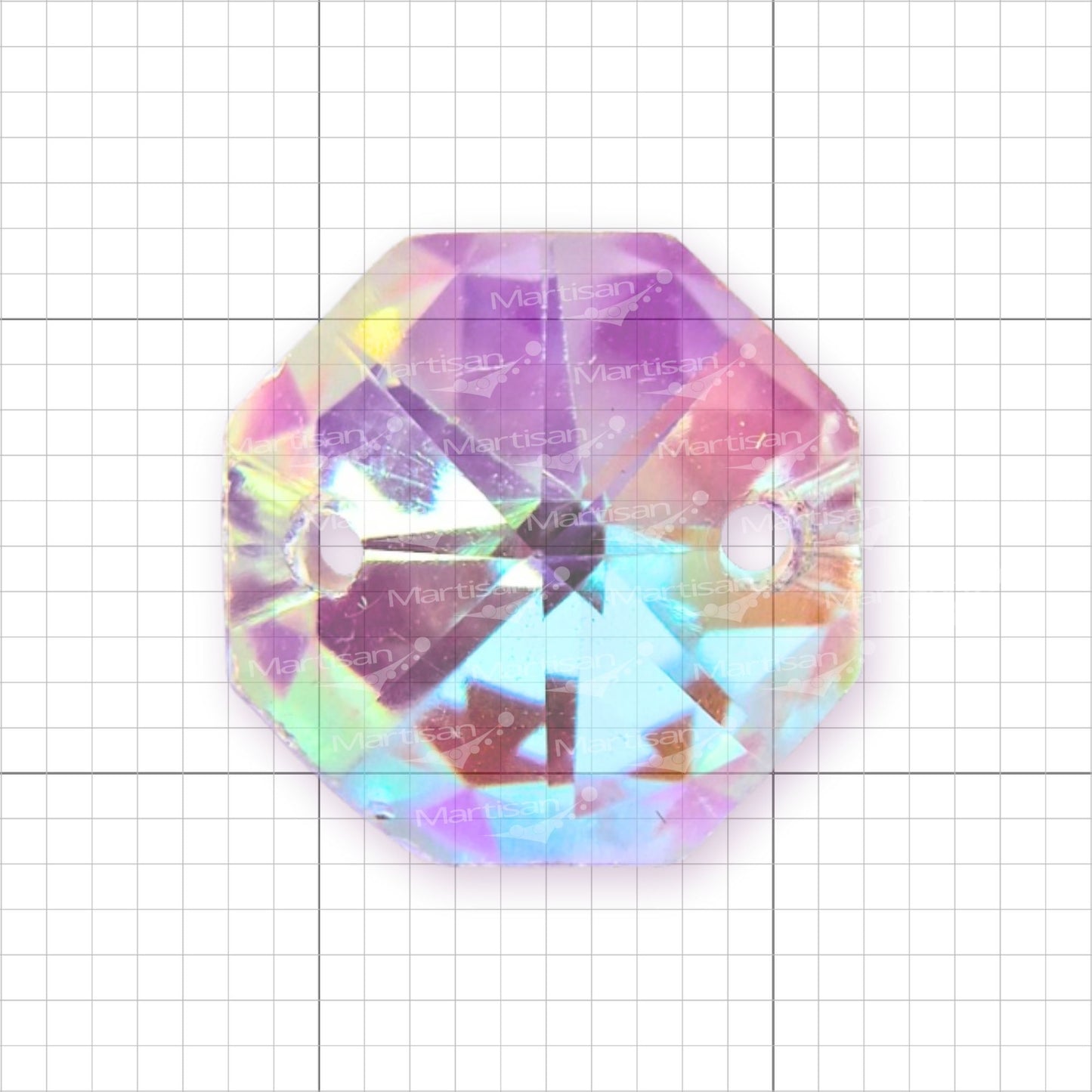 Cristal Octagonal 14mm